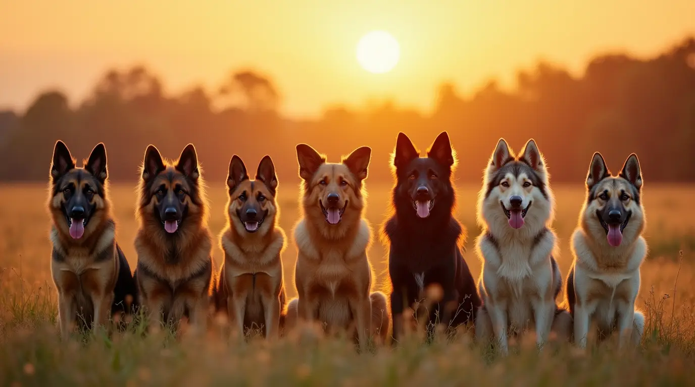 different shepherd breeds